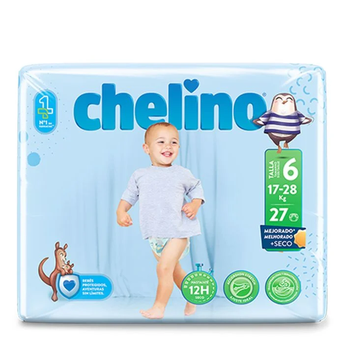 Chelino Pañales Talla 6 de 17-28Kg 27 Pañales